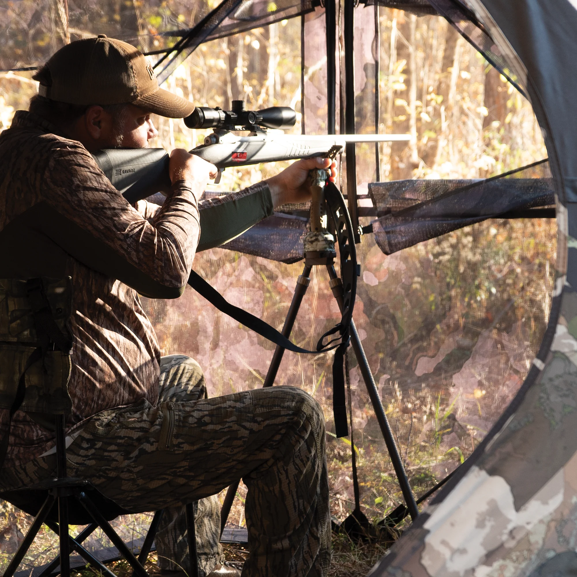 Full Frontal One-Way See-Through Hunting Blind - Image 4
