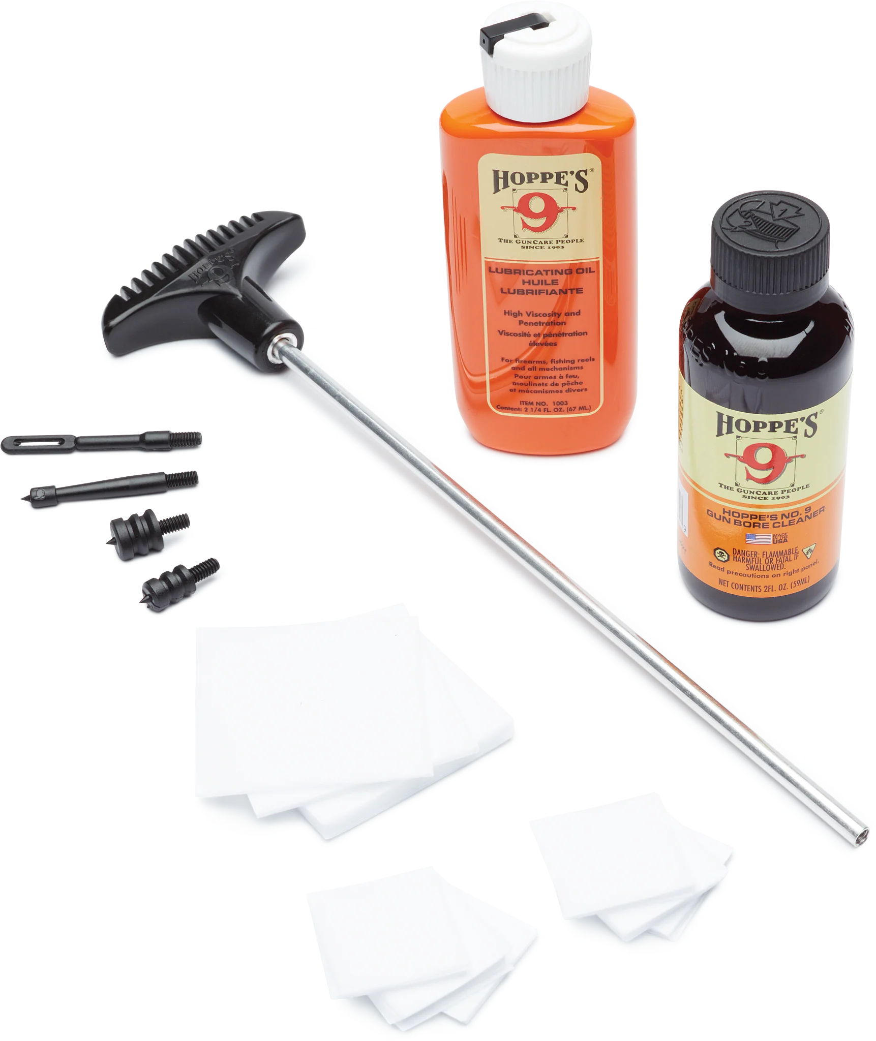 Pistol Cleaning Kit with Aluminum Rod