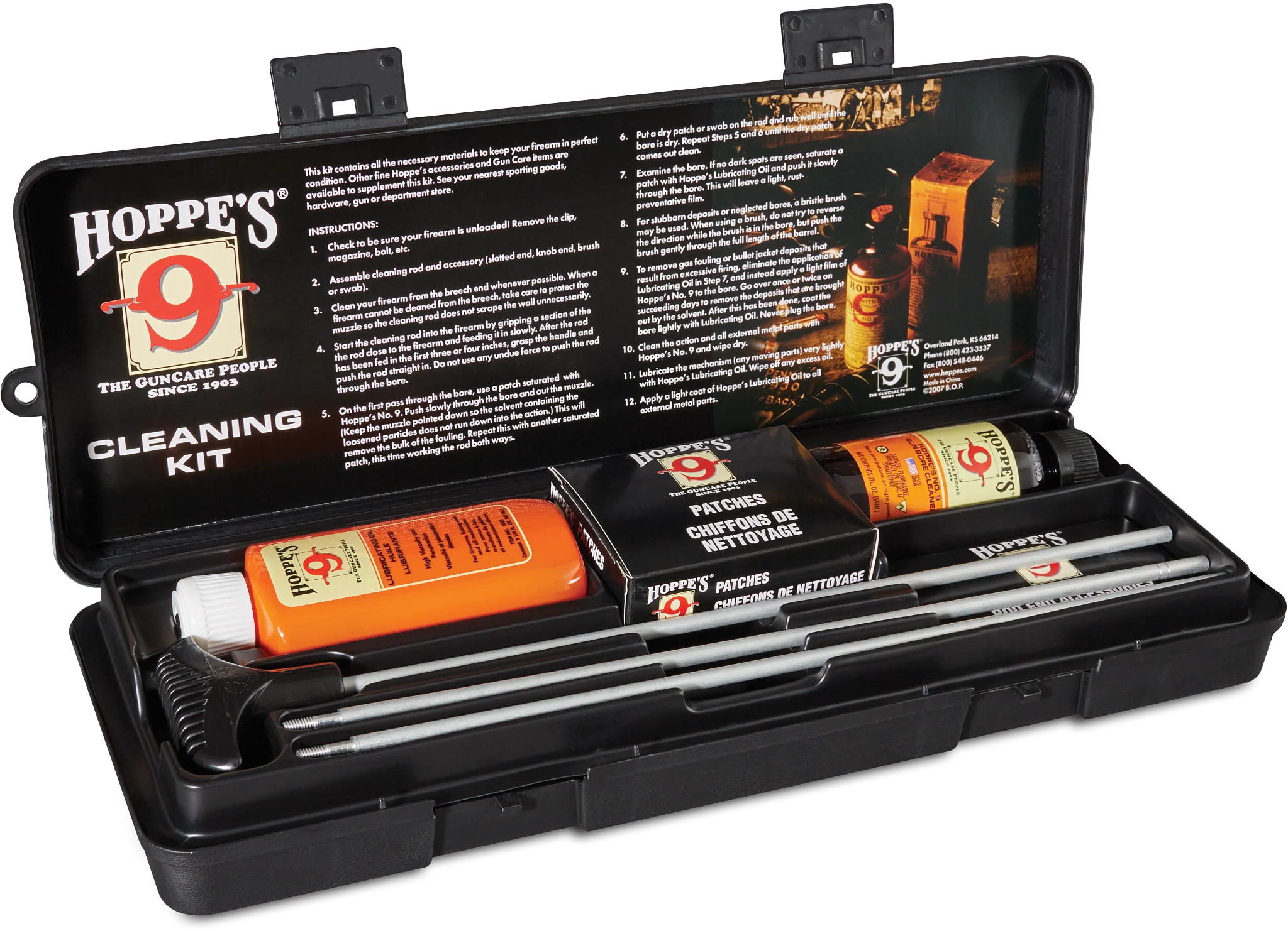 Rifle & Shotgun Cleaning Kit with Aluminum Rod