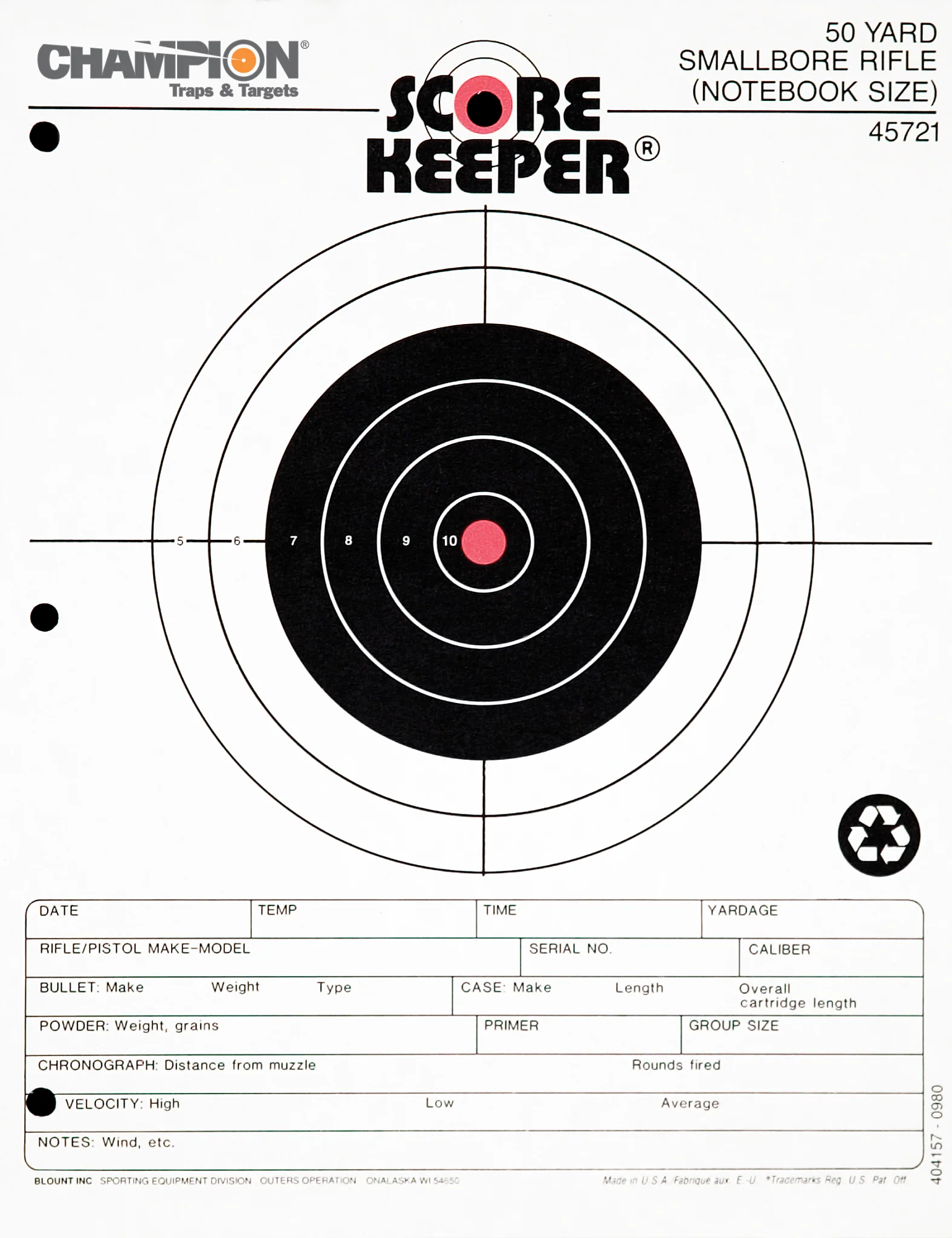 Score Keeper® Fluorescent Orange & Black Bull Targets - Image 2